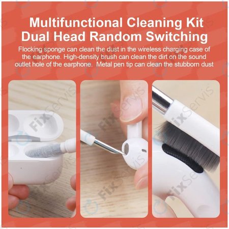 Multifunkčná Čistiaca Kefka + Čistiace Pero + Vyťahovač Klávesov