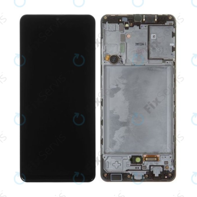 Samsung Galaxy A31 A315F - LCD Displej + Dotykové Sklo + Rám (Prism Crush Black) - GH82-22905A, GH82-22761A, GH82-24406A, GH82-24455A Genuine Service Pack