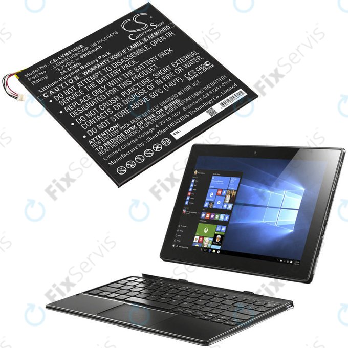 Batéria pre Lenovo Miix 300, Miix 310, 6900mAh, Li-Pol, 3.7V, LENM1029CWP, HQ