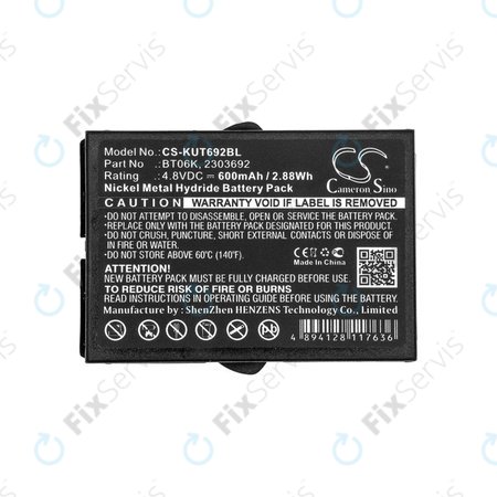 Batéria pre Ikusi T70, TM70, 600mAh, Ni-MH, 4.8V, BT06K, HQ