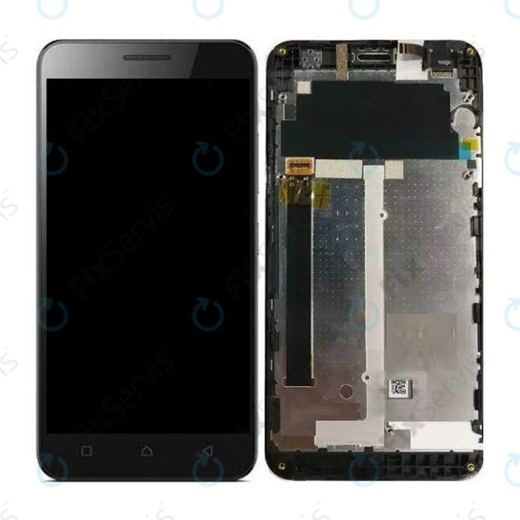 Lenovo VIBE C A2020 - LCD Displej + Dotykové Sklo + Rám (Black) TFT