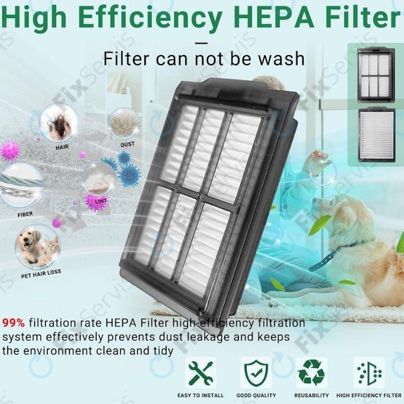 HEPA filter, 2 ks pre iRobot Roomba Plus 505, 507, 405, 4020