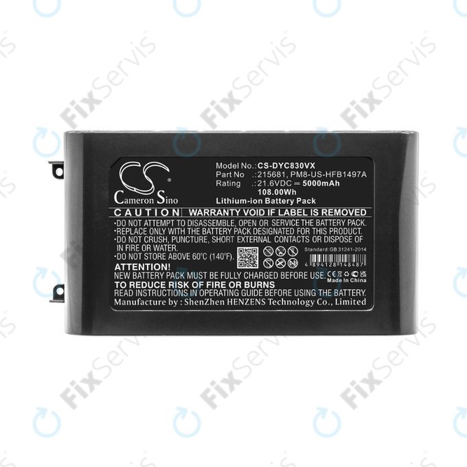 Dyson V8 - Batéria 215681, PM8-US-HFB1497A Li-Ion 21.6V 5000mAh HQ