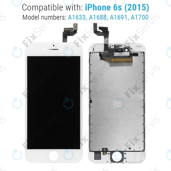 Apple iPhone 6S - LCD Displej + Dotykové Sklo + Rám (White) TFT