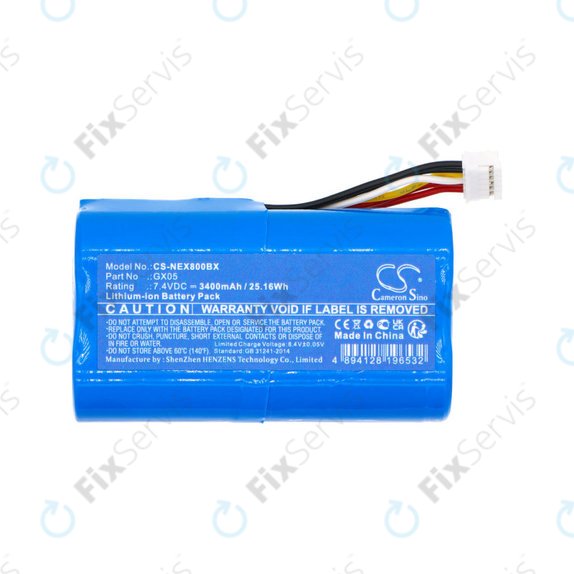 Batéria pre Dejavoo Qd2, Nexgo N86, Wizarpos Q2, 2600mAh, Li-Ion, 7.4V, GX05, HQ
