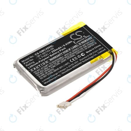 Batéria pre Garmin DashCam 45, DashCam 46, DashCam 55, DashCam 56, DashCam 66, 250mAh, Li-Pol, 3.7V, 361-00103-00, HQ