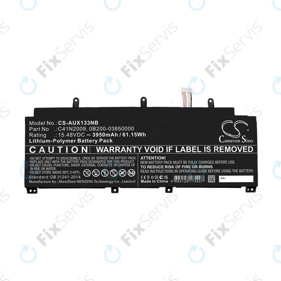 Batéria pre Asus ROG Flow X13 GV301QE-K6008, 3950mAh, Li-Pol, 15.48V, C41N2009, HQ