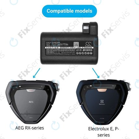 AEG RX-series, Electrolux E, P-series - Batéria S91-0400410-SU2, OSBP72LI, OSBP72LI25 Li-Ion 7.2V 2000mAh HQ