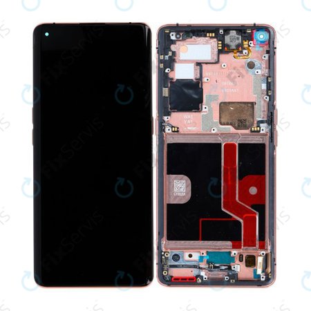 Oppo Find X2 Pro - LCD Displej + Dotykové Sklo + Rám (Orange) - 5D68C21151 Genuine Service Pack