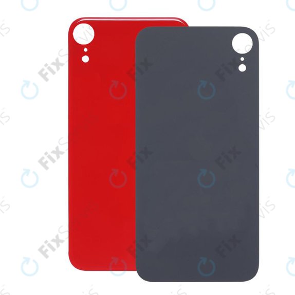 Apple iPhone XR - Sklo Zadného Housingu so Zväčšeným Otvorom na Kameru (Red)