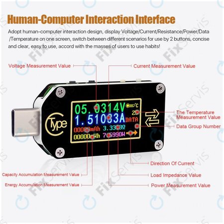 Joy-it JT-TC66C - Multifunkčný Multimeter (USB-C)