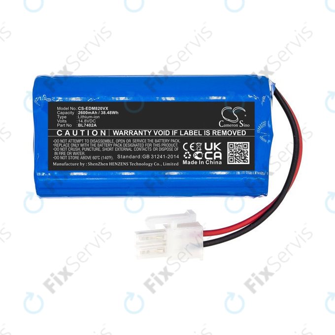 Batéria pre Ecovacs Deebot M82, Tesla RoboStar T50, T60, T80 Pro, 2600mAh, Li-Ion, 14.8V, BL7402A, HQ