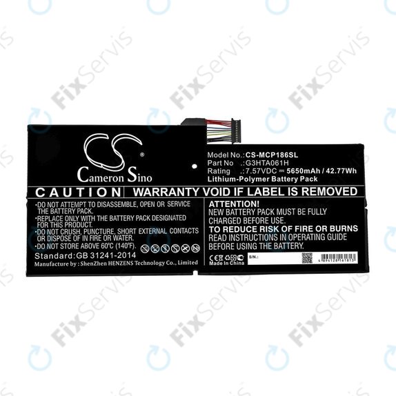 Microsoft Surface Pro 7 - Batéria G3HTA061H 5650mAh HQ