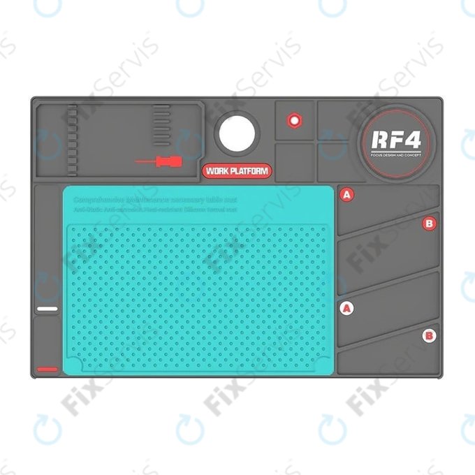 Refox RF4 Work Platform - ESD Antistatická Teplovzdorná Silikónová Podložka
