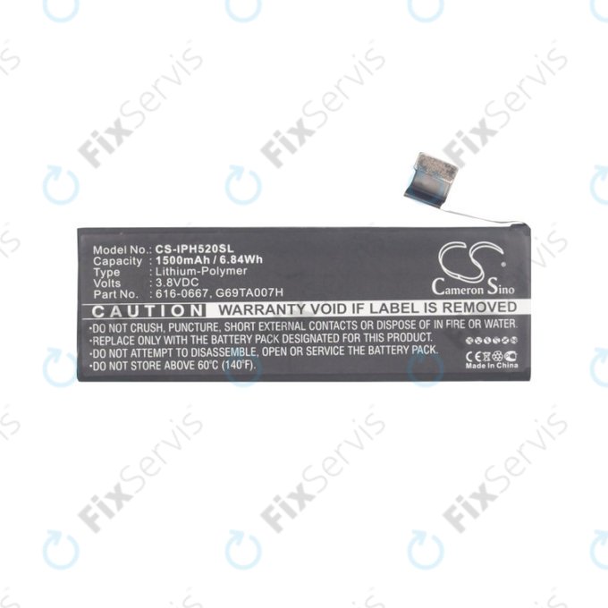 Apple iPhone 5C - Batéria 616-0667 1500mAh HQ