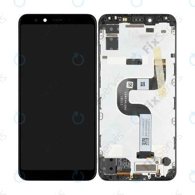 Xiaomi Mi A2 - LCD Displej + Dotykové Sklo + Rám (Black) - 5606100530B6 Genuine Service Pack