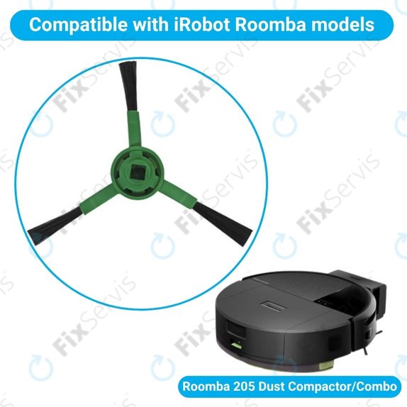 Bočná kefa, 2 ks pre iRobot Roomba 205 Dust Compactor, Dust Compactor Combo