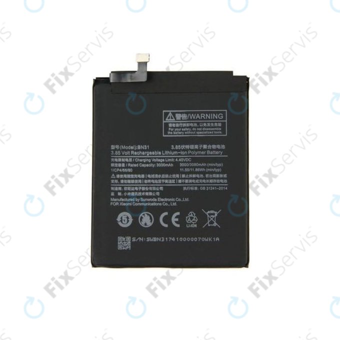 Xiaomi Redmi Note 5A, Mi A1(5x), Redmi S2 (Redmi Y2) - Batéria BN31 3080mAh