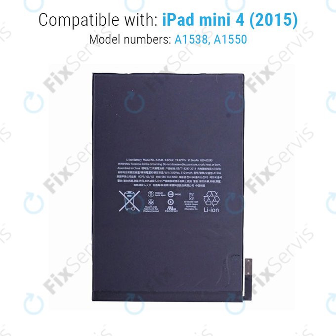 Apple iPad Mini 4 - Batéria 5124mAh