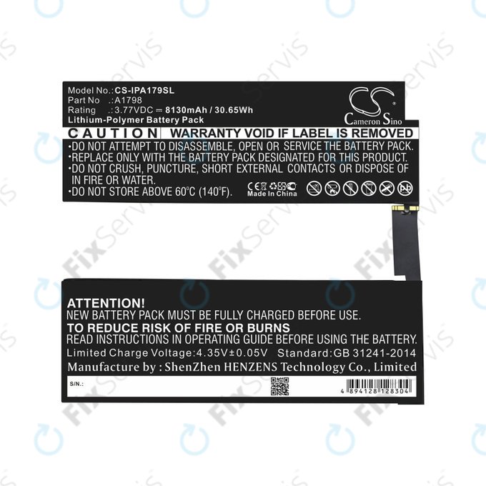 Apple iPad Pro 10.5 (2017) - Batéria A1798 8130mAh HQ