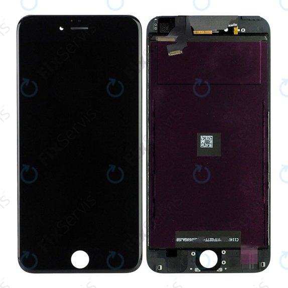Displej pre iPhone 6 Plus, Black, Dotykové sklo s rámom