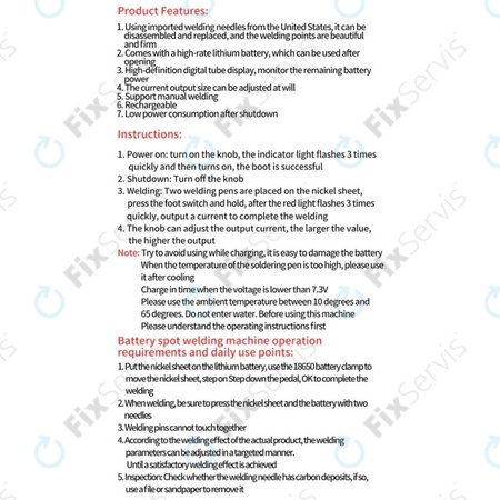 Docreate HPSW 5000W - Mini Zváračka Batérií (4000mAh)