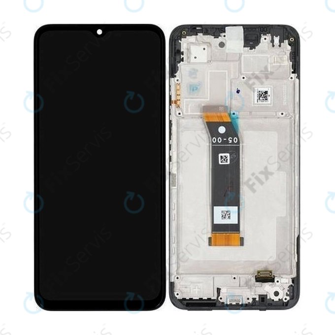 Xiaomi Poco M5, Redmi 10 5G - LCD Displej + Dotykové Sklo + Rám (Black) - 560001L19C00 Genuine Service Pack