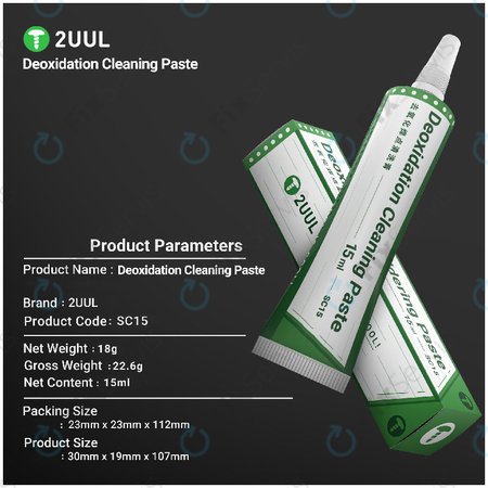 Deoxidačná pasta na omladenie spájkovacích hrotov, 2UUL SC15, 15ml