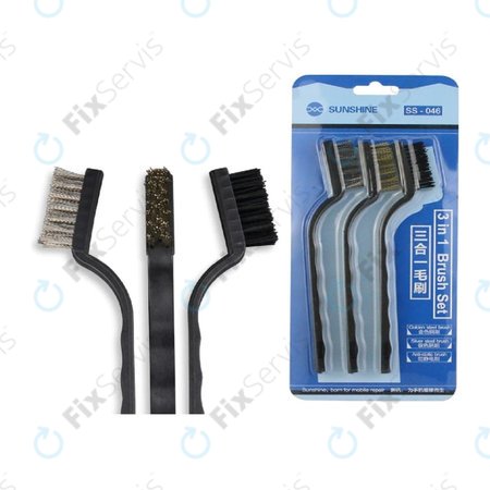 Sunshine SS-046 - Sada Antistatických Kefiek 3v1