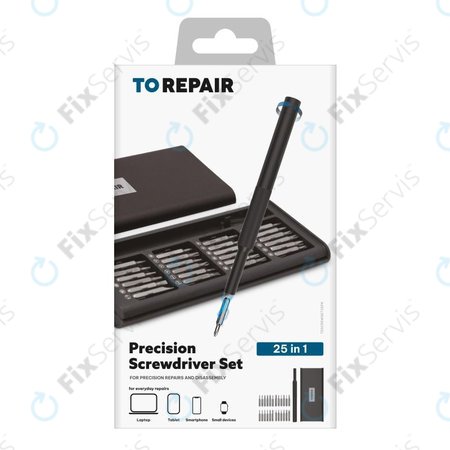 SBS - Presná sada skrutkovačov s magnetickou rukoväťou 25v1