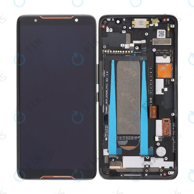 Displej OLED pre Asus ROG ZS600KL, Dotykové sklo s rámom