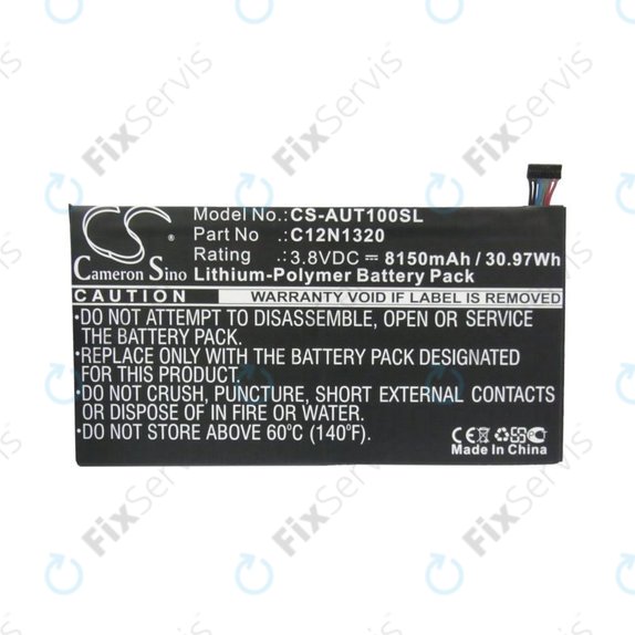 Batéria pre Asus Transformer Book T100, 8150mAh, Li-Pol, 3.8V, C12N1320, HQ