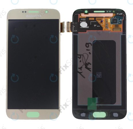 Samsung Galaxy S6 G920F - LCD Displej + Dotykové Sklo (Gold Platinum) - GH97-17260C Genuine Service Pack
