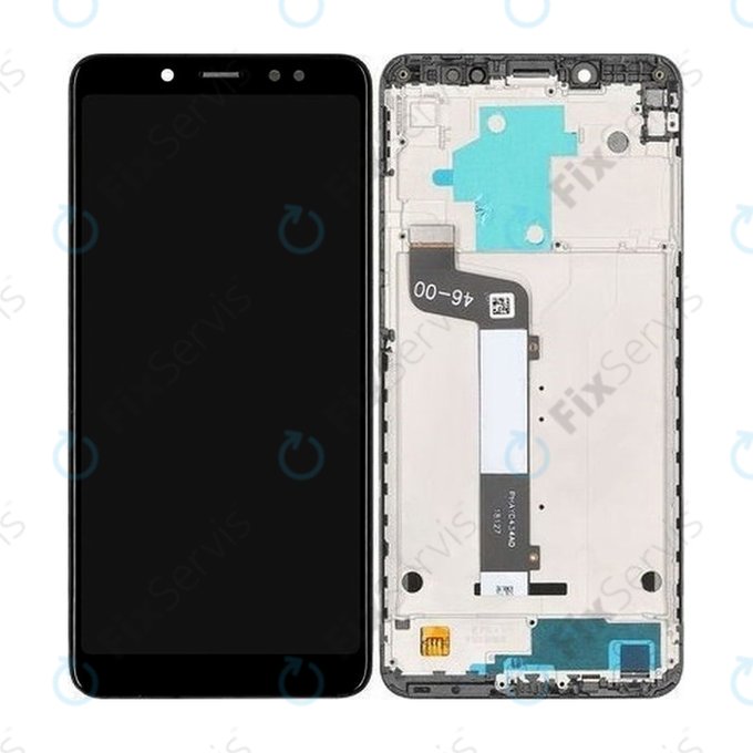 Xiaomi Redmi Note 5 Pro - LCD displej + Dotykové Sklo + Rám (Black) - 560610027033 Genuine Service Pack