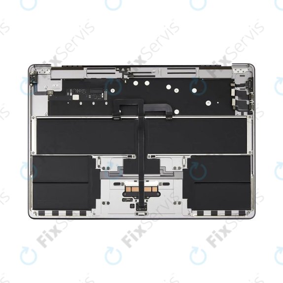 Horný rám klávesnice pre MacBook Air 15", A3114 (2024), s klávesnicou US a batériou, Space Gray, 661-40266, Genuine Apple