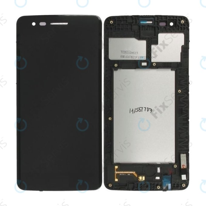 LG K8 M200N (2017) - LCD Displej + Dotykové Sklo + Rám (Black) TFT
