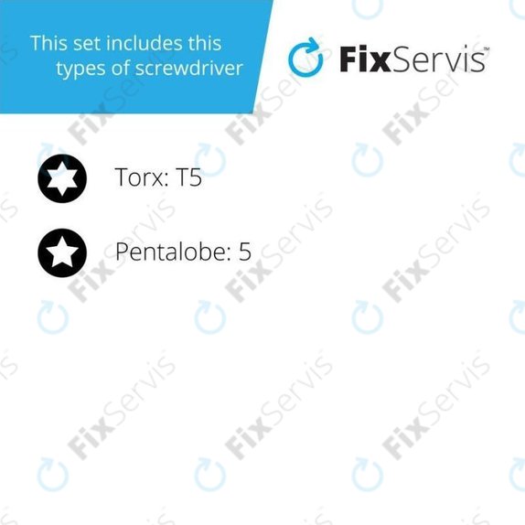 Jednoduché Skrutkovače - Pentalobe PL4 + Torx T5 (MacBook)