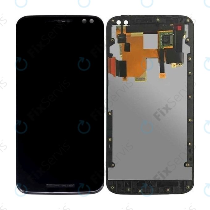 Motorola Moto X Style XT1572 - LCD Displej + Dotykové Sklo + Rám (Black) TFT