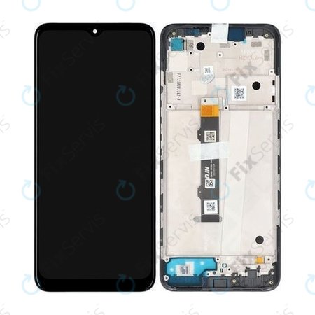 Motorola Moto G50 XT2137 - LCD Displej + Dotykové Sklo + Rám (Steel Grey) - 5D68C18403 Genuine Service Pack