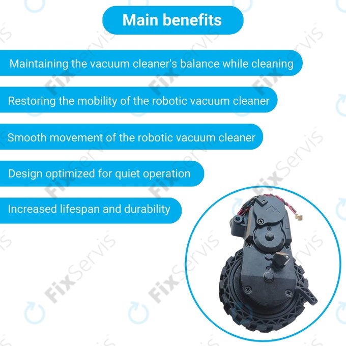 Ecovacs Deebot N-series, T-series, Ozmo-series - Koleso s Motorom (Ľavé)