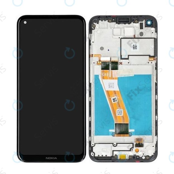 Nokia 3.4 - LCD Displej + Dotykové Sklo + Rám (Black) - HQ3160AX36000 Genuine Service Pack