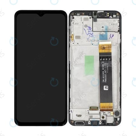 Samsung Galaxy A23 4G A235F - LCD Displej + Dotykové Sklo + Rám (Black) - GH82-28563A, GH82-28657A Genuine Service Pack