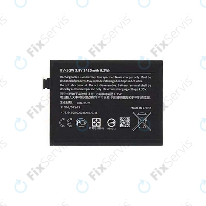 Nokia Lumia 930 - Batéria BV-5QW 2420mAh