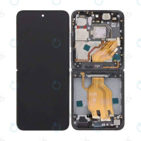 Xiaomi Mix Flip 2405CPX3DC - LCD Displej + Dotykové Sklo + Rám (Black) OLED