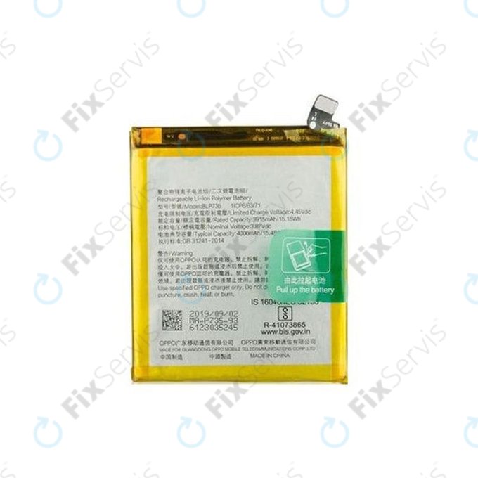 Oppo Reno 2 Z - Batéria BLP737 4000mAh - O-4902840 Genuine Service Pack