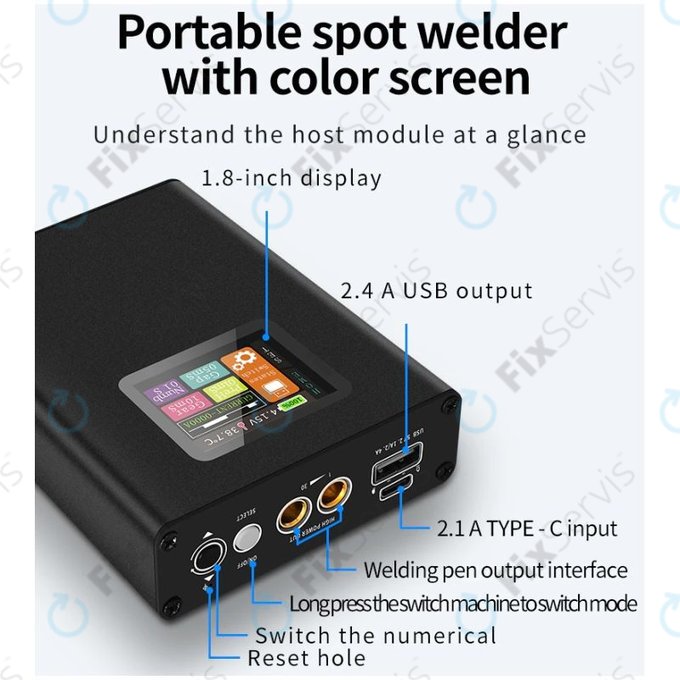 Docreate SW - Prenosná Bodová Zváračka Batérií s Displejom (5000mAh)