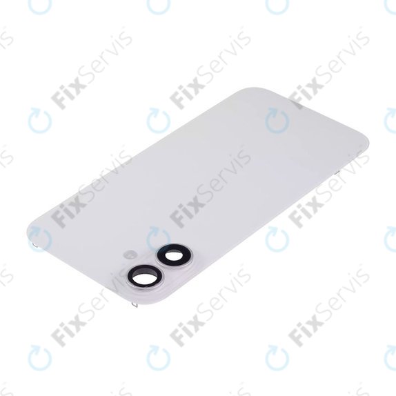 Apple iPhone 16 Plus - Sklo Zadného Housingu + Sklíčko Kamery + Kovový Pliešok + Magsafe Magnet (White)