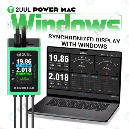 Diagnostický napájací kábel s displejom pre notebooky, 2UUL PW08