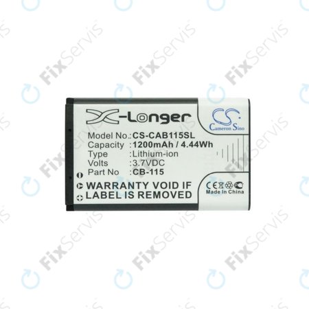 Batéria pre CAT B100, 1200mAh, Li-Ion, 3.7V, CB-115, HQ