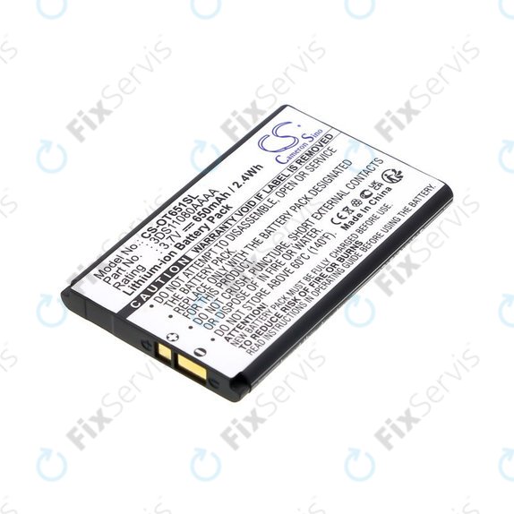Batéria pre Alcatel Lollipops, 650mAh, Li-Ion, 3.7V, 3DS11080AAAA, HQ